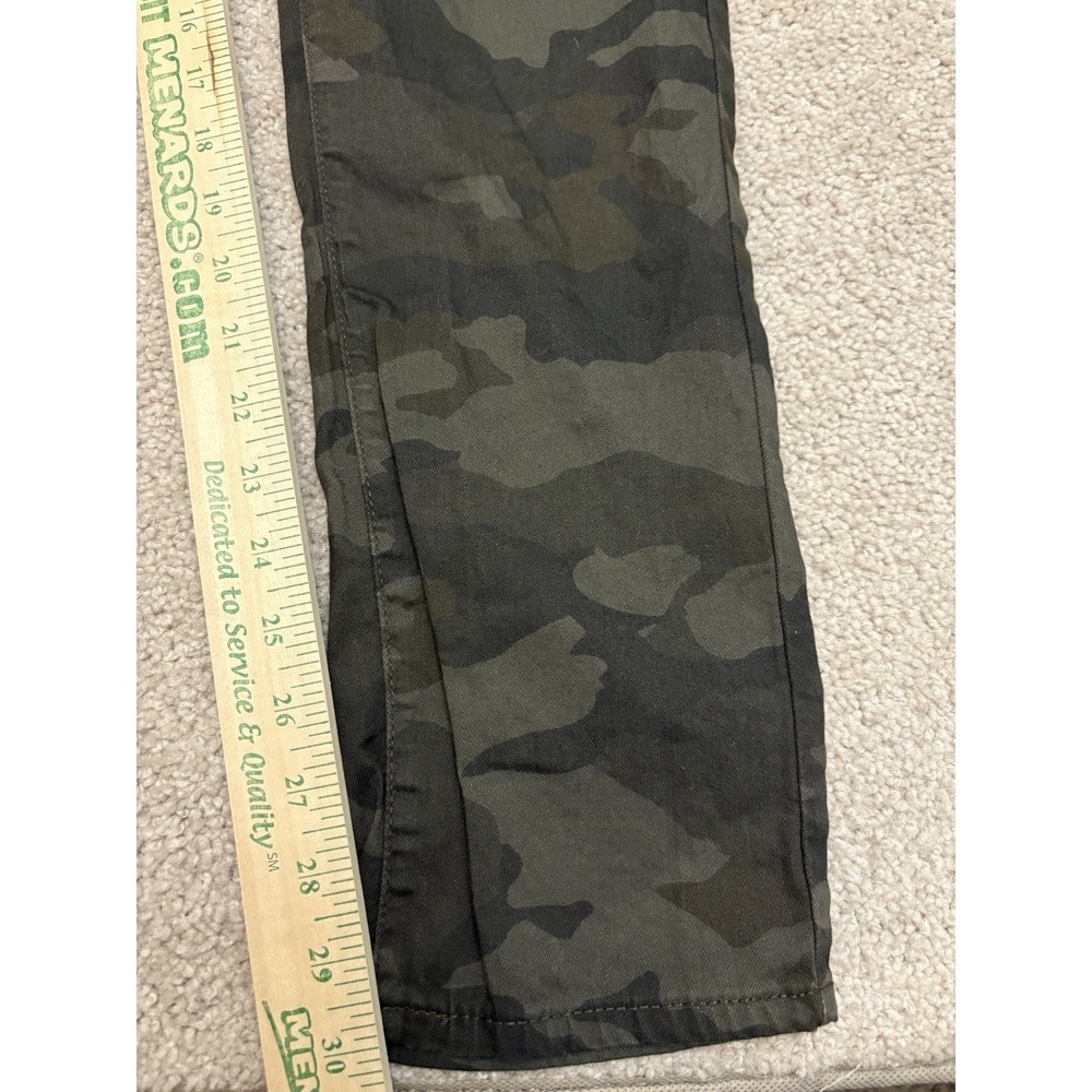 Women's Uniqlo Camo Green Skinny Jeans Pants Size 7 Preppy - Picture 6 of 7